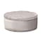 Baxton Studio Iglehart Light Gray Velvet Upholstered Tufted Cocktail Ottoman 154-9362 - alternate 1